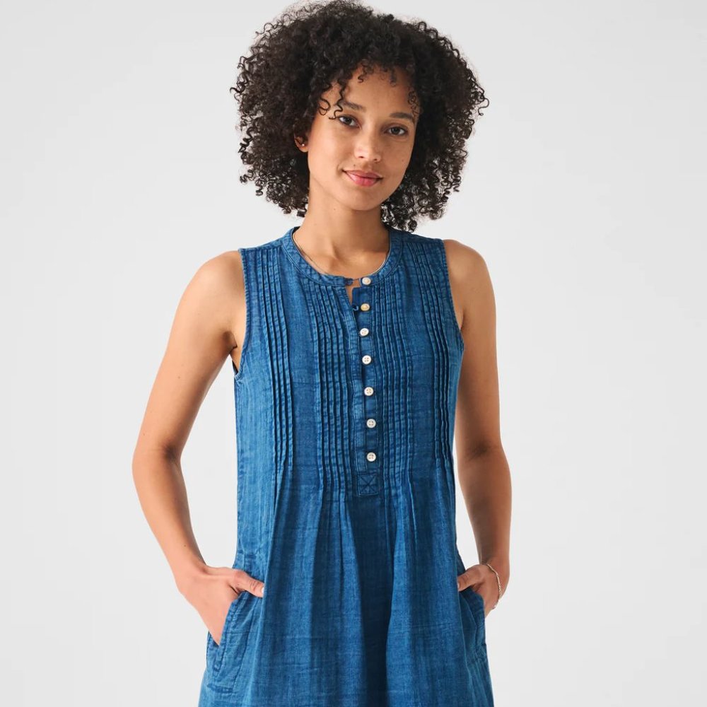 Faherty Isha Shirt Dress, size M